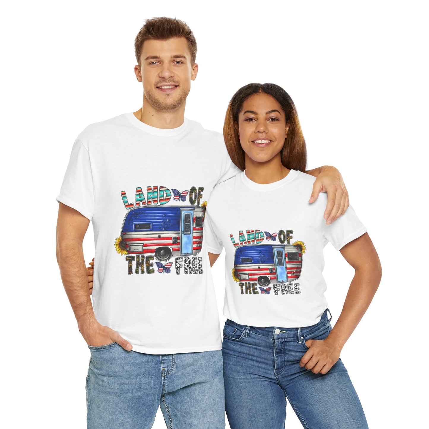 Land of the Free - Unisex Heavy Cotton Tee