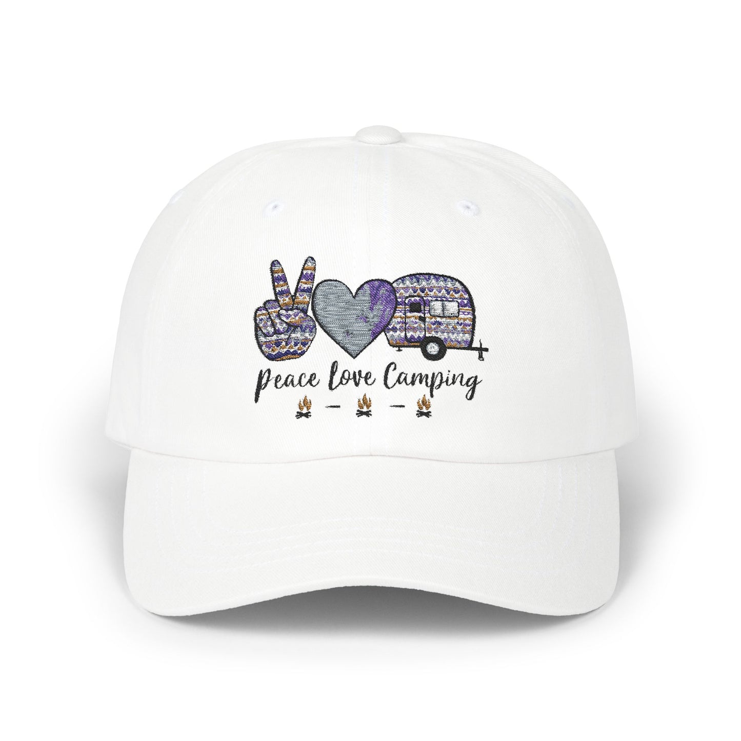Peace, Love, Camping - Classic Dad Cap