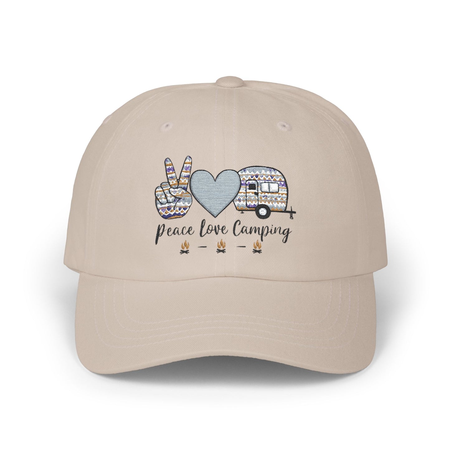 Peace, Love, Camping - Classic Dad Cap