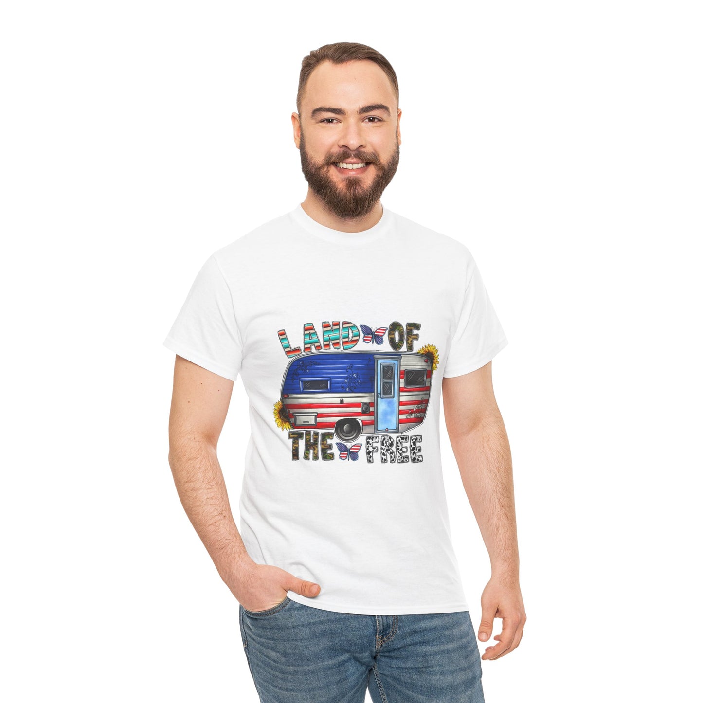 Land of the Free - Unisex Heavy Cotton Tee