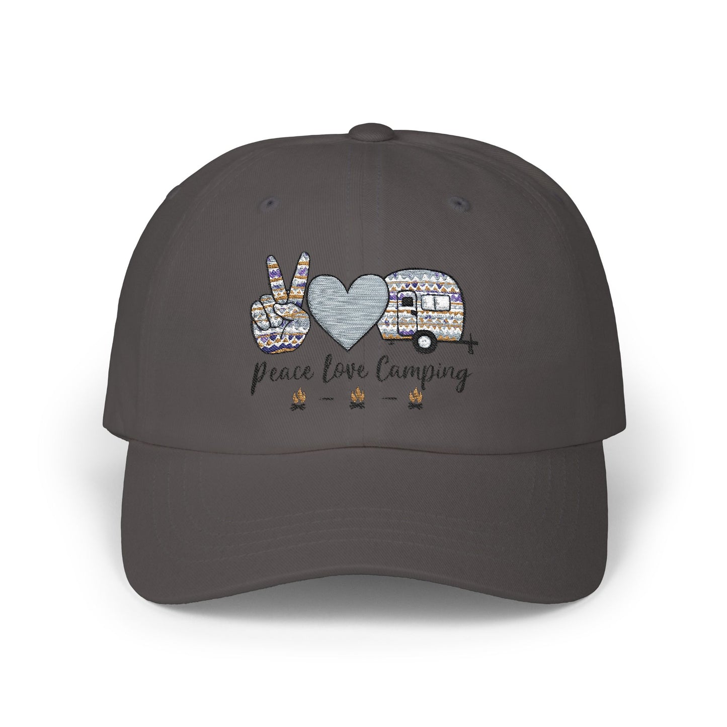 Peace, Love, Camping - Classic Dad Cap