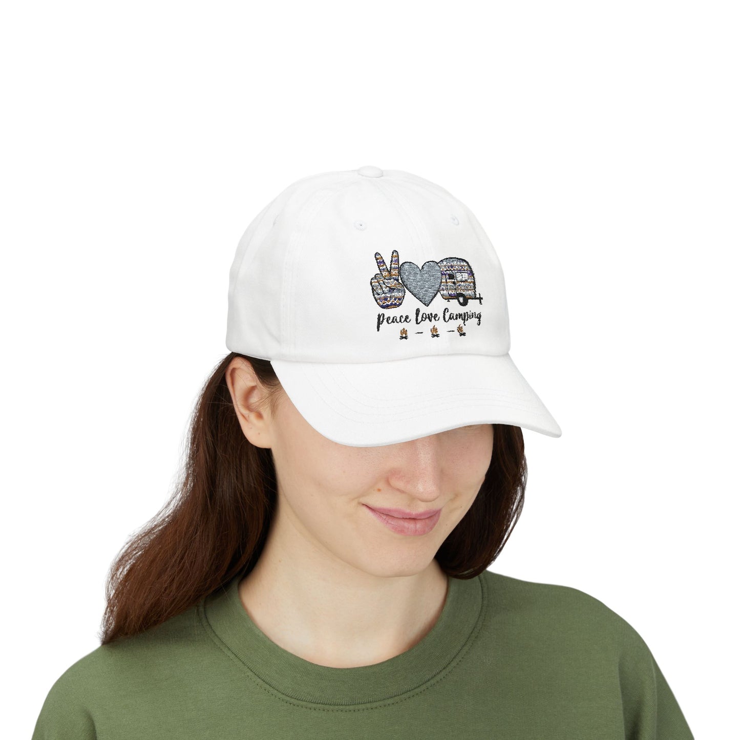 Peace, Love, Camping - Classic Dad Cap
