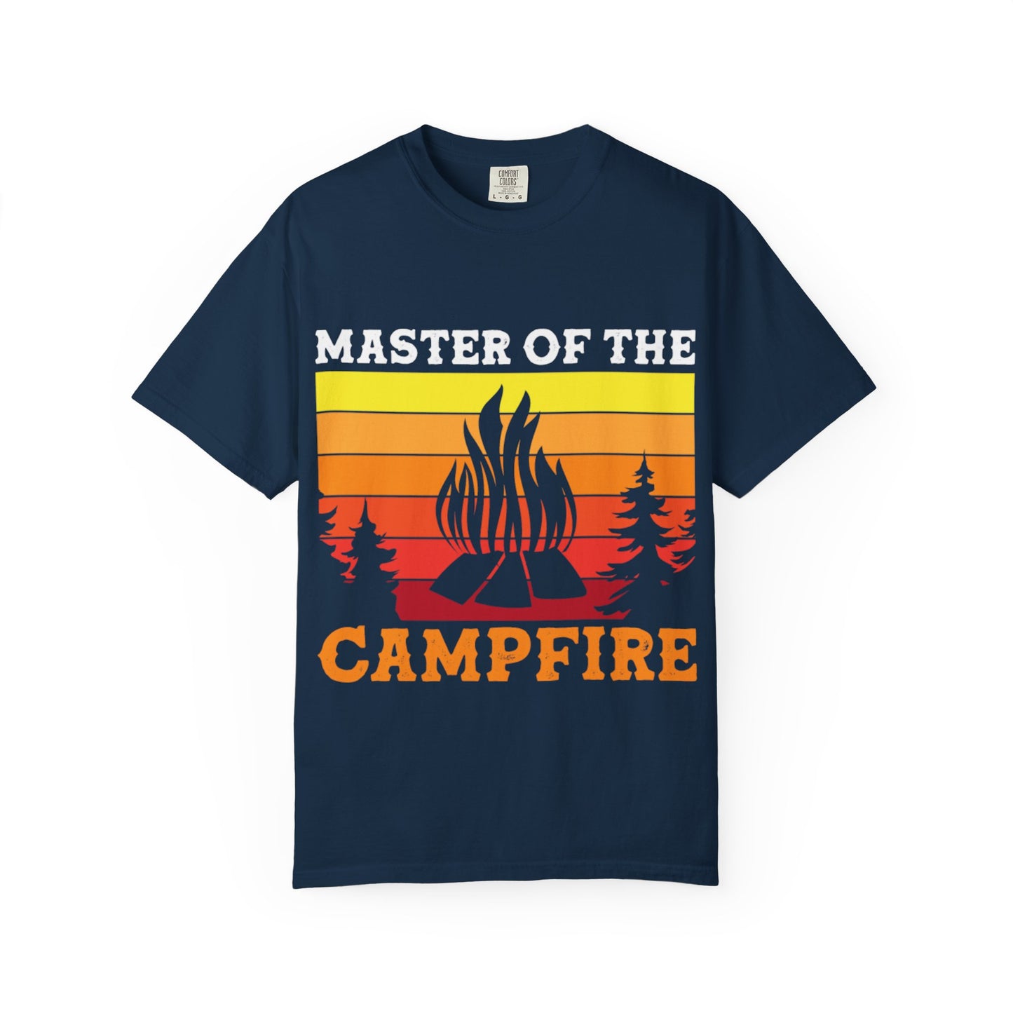 Master of the Campfire Garment-Dyed Unisex T-shirt - Perfect for Outdoor Lovers & Campers