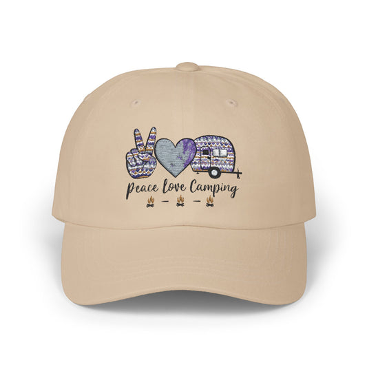 Peace, Love, Camping - Classic Dad Cap