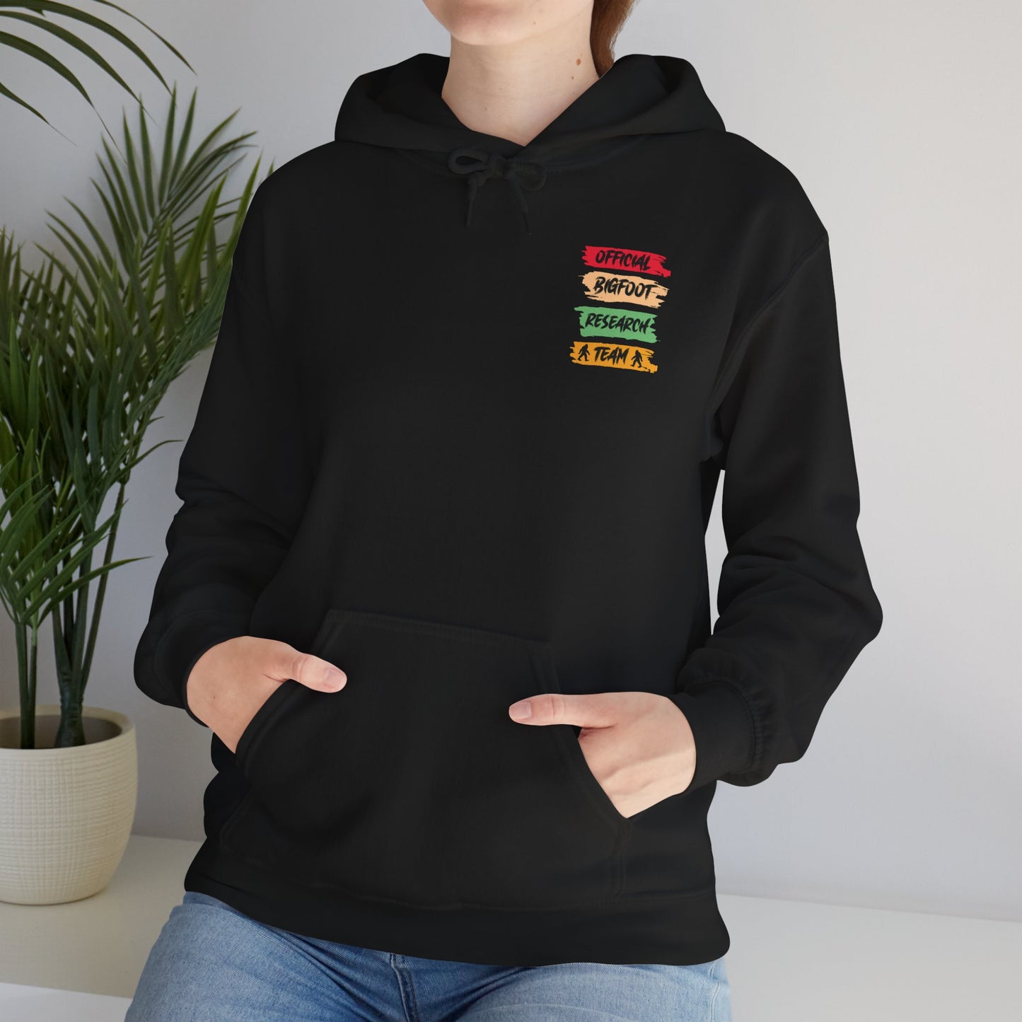 Bigfoot Research Team Hoodie - Unisex Heavy Blend Sweatshirt for Cryptid Enthusiasts