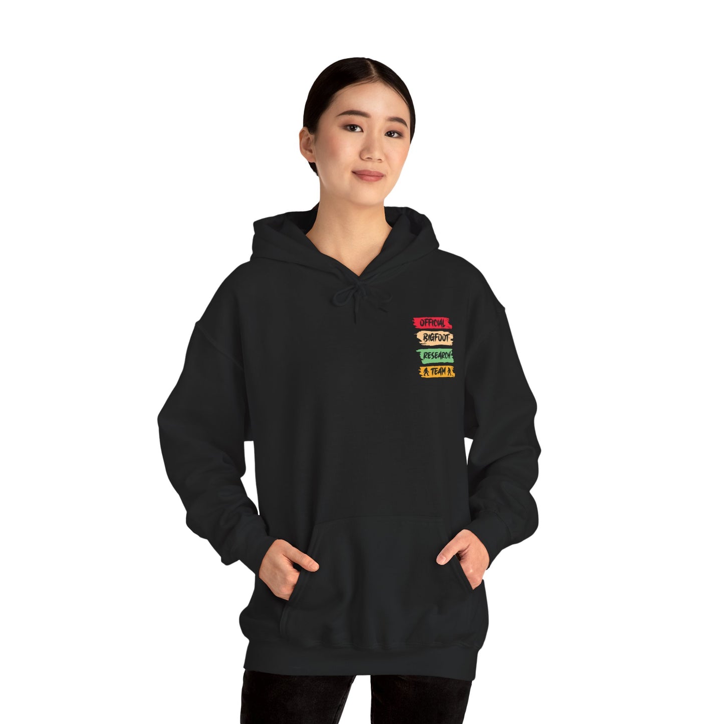 Bigfoot Research Team Hoodie - Unisex Heavy Blend Sweatshirt for Cryptid Enthusiasts